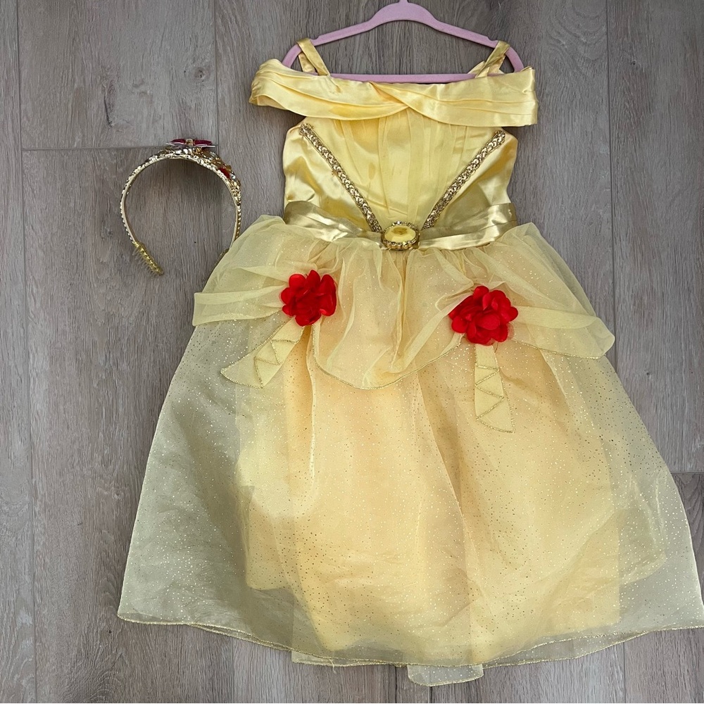 Disney Collection Belle Dress Up Costume Dress Size 4